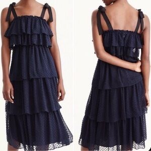 J. Crew Tiered Midi Dress
